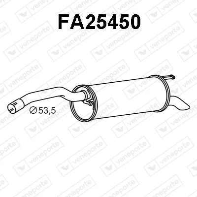 Silenciador posterior Fiat STILO · Fiat BRAVO II