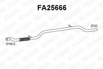 Tubo de escape Fiat IDEA · Lancia MUSA
