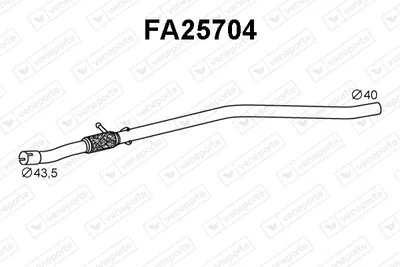 Tubo de escape Fiat PANDA