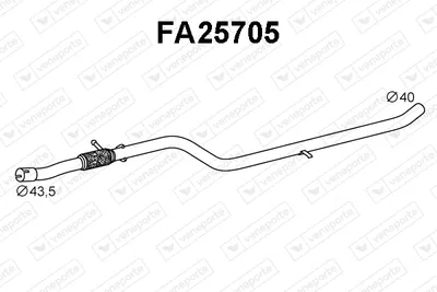 Tubo de escape Fiat PANDA