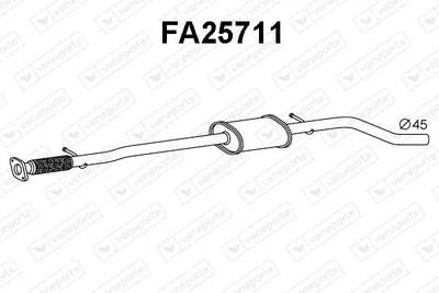 Presilenciador Fiat IDEA · Lancia MUSA