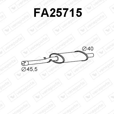 Presilenciador Fiat RITMO · Seat RONDA