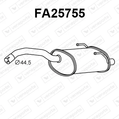 Silenciador posterior Fiat PANDA · Fiat 500 · Fiat PANDA Hatchback Van