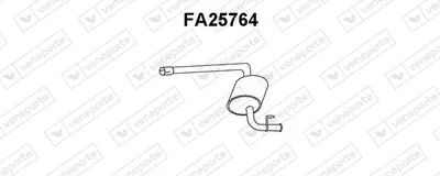 Silenciador posterior Fiat FIORINO Box Body/MPV · Fiat FIORINO Pick up