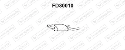 Silenciador posterior Ford ESCORT III · Ford ESCORT IV