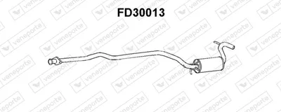 silenciador del medio Ford ESCORT III · Ford ESCORT III Convertible · Ford ESCORT IV Turnier