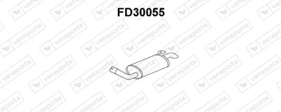 Silenciador posterior Ford FIESTA III