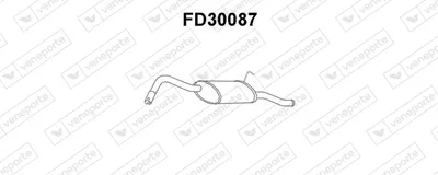 Silenciador posterior Ford FIESTA Box Body/MPV