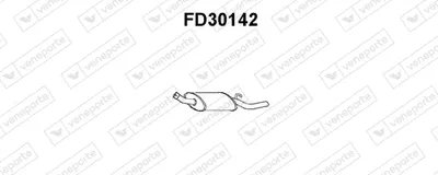 Silenciador posterior Ford ESCORT IV · Ford ORION II · Ford ESCORT IV Convertible
