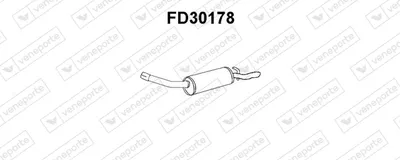 Silenciador posterior Ford SCORPIO I · Ford SCORPIO I Saloon