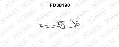 Silenciador posterior Ford Usa PROBE II