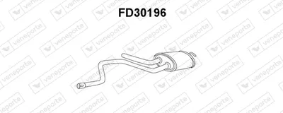 silenciador del medio Ford MONDEO I · Ford MONDEO I Saloon