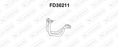 Tubo de escape VENEPORTE FD30211
