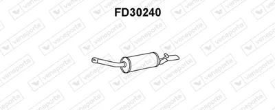 Silenciador posterior Ford SCORPIO I Saloon · Ford SCORPIO I Turnier
