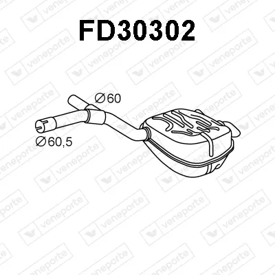 Silenciador posterior Ford GALAXY II · Ford MONDEO IV Saloon · Ford MONDEO IV