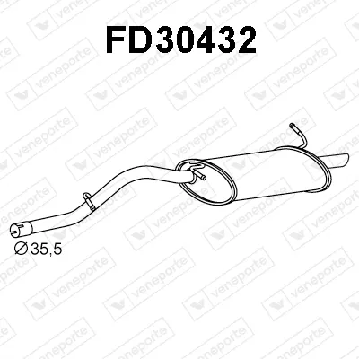 Silenciador posterior Ford KA · Ford KA Van