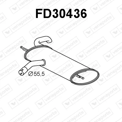 Silenciador posterior Ford MONDEO V Turnier · Ford MONDEO V Hatchback · Ford MONDEO V Saloon