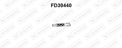 Tubo de escape VENEPORTE FD30440