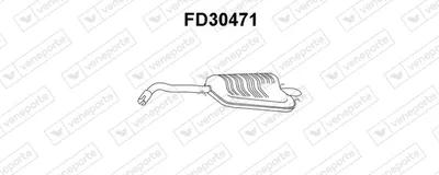 Silenciador posterior Ford ESCORT VI Turnier