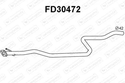 Tubo de escape Ford FIESTA IV