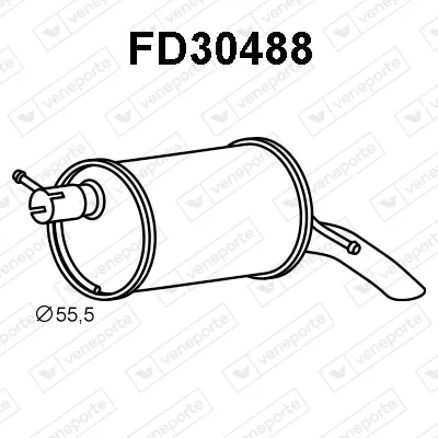 Silenciador posterior Ford GALAXY I · Seat ALHAMBRA · Vw SHARAN