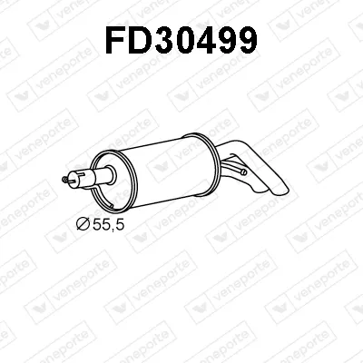 Silenciador posterior Ford GALAXY I · Seat ALHAMBRA · Seat ALHAMBRA VAN