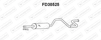 Silenciador posterior Ford TRANSIT Bus · Ford TRANSIT Van · Ford TRANSIT Platform/Chassis