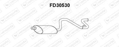 Silenciador posterior Ford TRANSIT Bus · Ford TRANSIT Van · Ford TRANSIT TOURNEO Bus