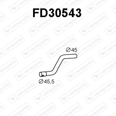 Tubo de escape Ford MONDEO III Turnier
