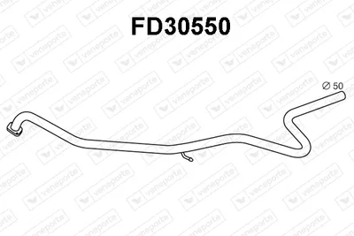 Tubo de escape VENEPORTE FD30550