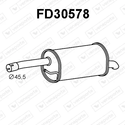 Silenciador posterior Ford FIESTA V · Mazda 2