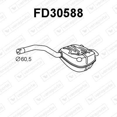 Silenciador posterior Ford GALAXY II · Ford S-MAX · Ford MONDEO IV Saloon
