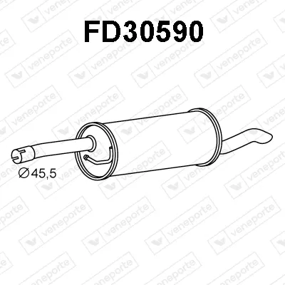 Silenciador posterior Ford FUSION
