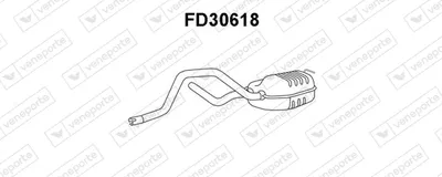 silenciador del medio Ford MONDEO I Turnier · Ford MONDEO II Turnier