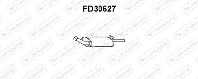 Silenciador posterior Ford FIESTA III