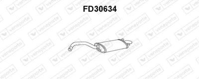 Silenciador posterior Ford ESCORT V Turnier