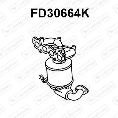Catalizador codo admisión Ford FIESTA V