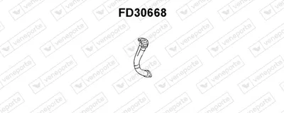 Tubo de escape Ford FIESTA III