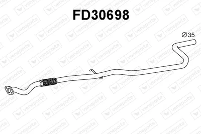 Tubo de escape Ford KA