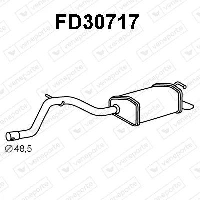 Silenciador posterior Ford MONDEO III Saloon · Ford MONDEO III