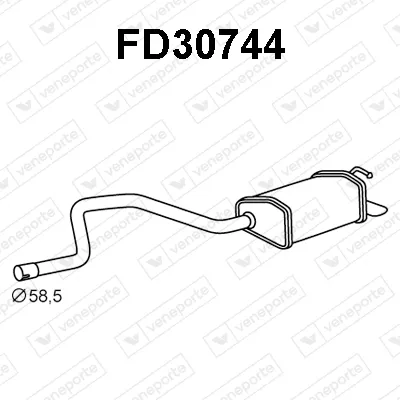 Silenciador posterior Ford MONDEO III Saloon · Ford MONDEO III