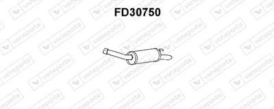 Silenciador posterior Ford SIERRA Turnier · Ford SIERRA II Turnier
