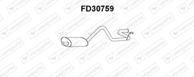 Silenciador posterior Ford TRANSIT Van