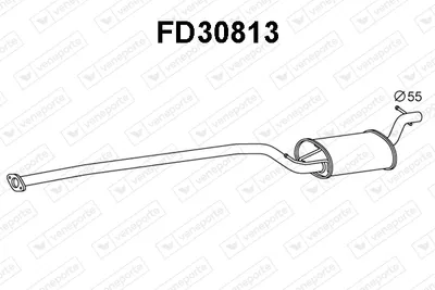 silenciador del medio Ford FOCUS C-MAX · Ford FOCUS II · Ford FOCUS II Turnier