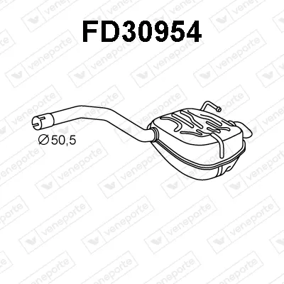 Silenciador posterior Ford GALAXY II · Ford S-MAX · Ford MONDEO IV Saloon