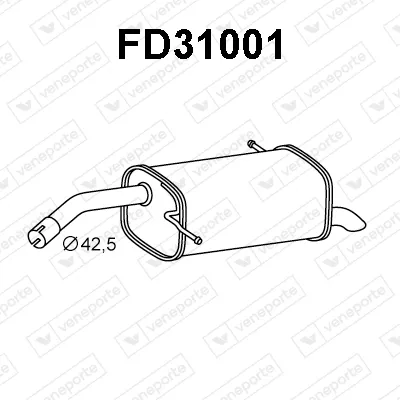 Silenciador posterior Ford B-MAX · Ford B-MAX Van
