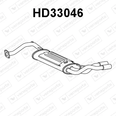 Silenciador posterior Honda CIVIC IV Hatchback · Honda CRX II