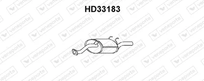 Silenciador posterior Honda CIVIC V Saloon · Honda CIVIC V Coupe · Honda CIVIC VI Saloon
