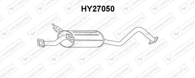 Silenciador posterior Hyundai H100 Bus · Hyundai H100 Van