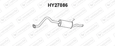 Silenciador posterior Hyundai H-1 / STAREX Bus · Hyundai H-1 Van